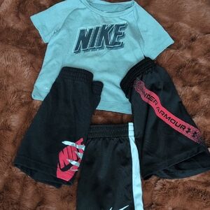 Nike Kids Blue Tee with Logo